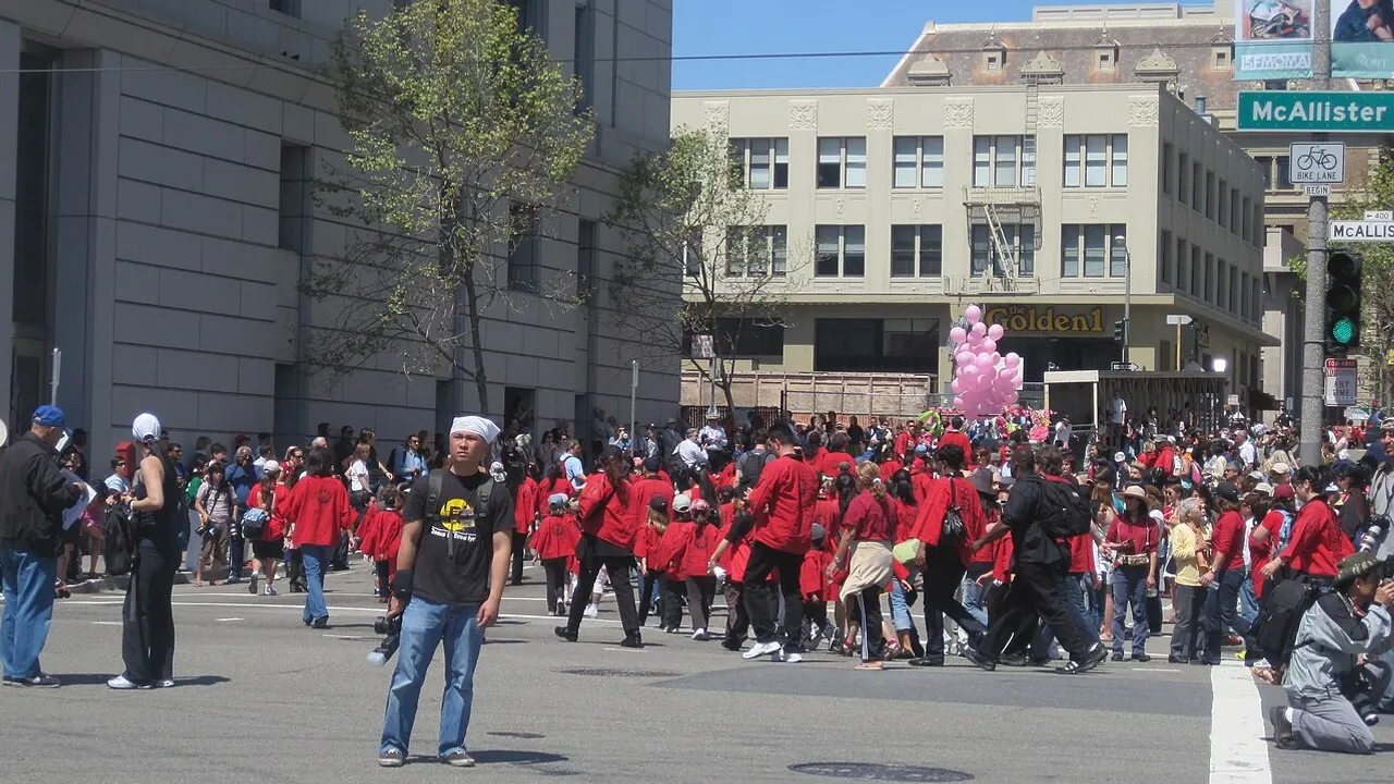 The Grand Parade of the 2010 Northern California Cherry Blossom Festival in San Francisco, California.
