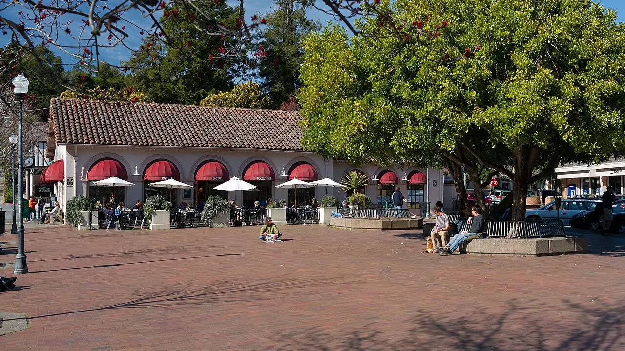 Depot Plaza in Mill Valley, California (as seen in March 2012).
