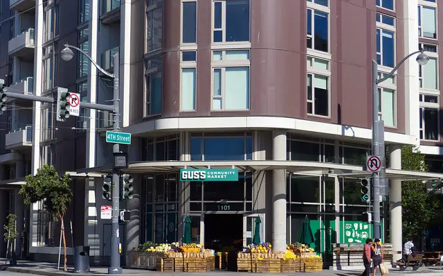 Gus's Community Market in Mission Bay, San Francisco. Photographed in July 2026.