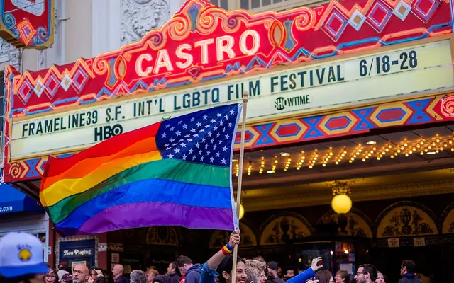 Love Wins celebration in the Castro, San Francisco, June 26 2015.