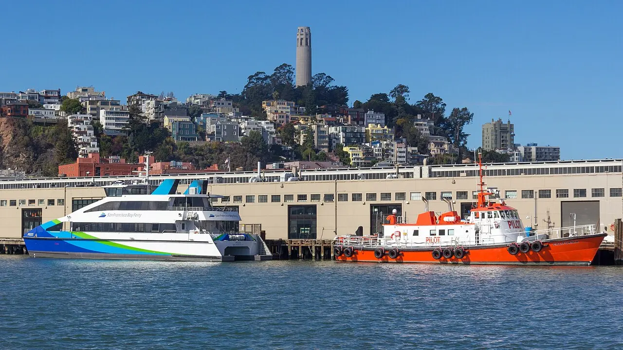 Ships at Pier 9, San Francisco, California, USA