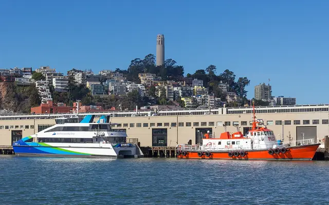 Ships at Pier 9, San Francisco, California, USA