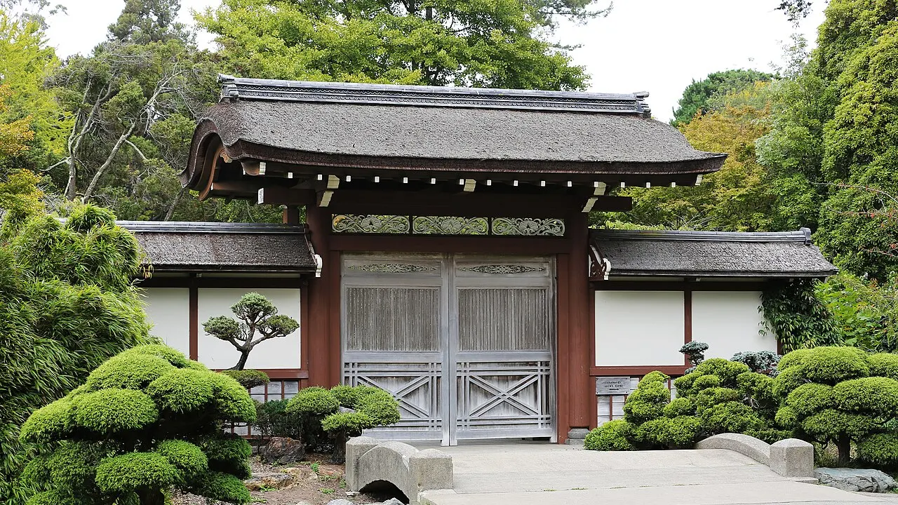 Gate at Japanese Tea Garden (San Francisco) (TK1)
