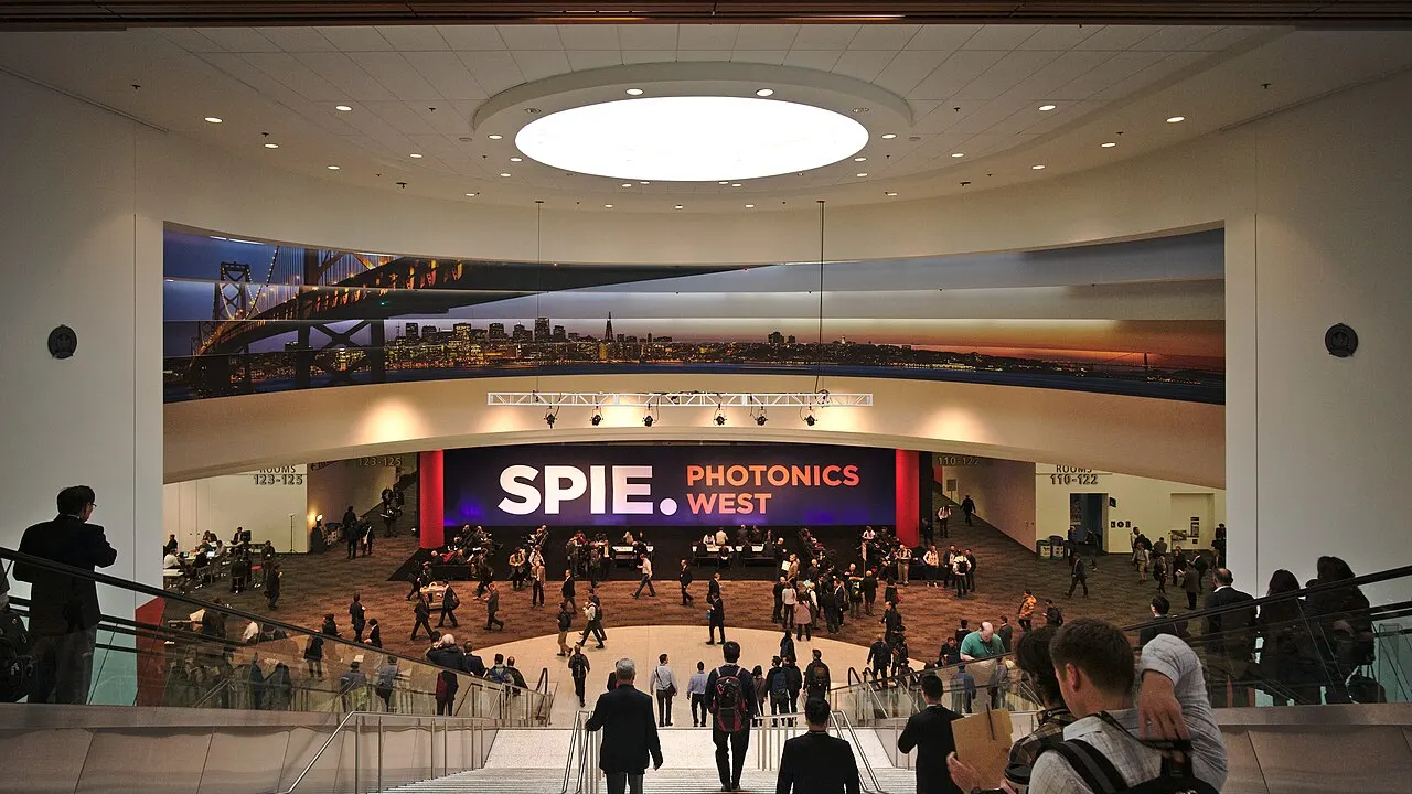 The SPIE Photonics West conference in San Francisco at Moscone Center in 2017.