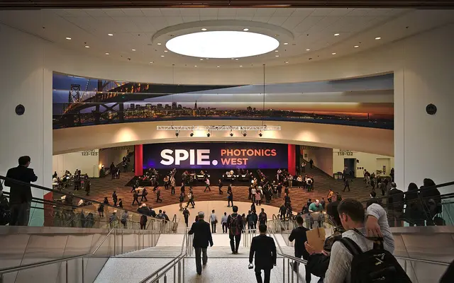 The SPIE Photonics West conference in San Francisco at Moscone Center in 2017.