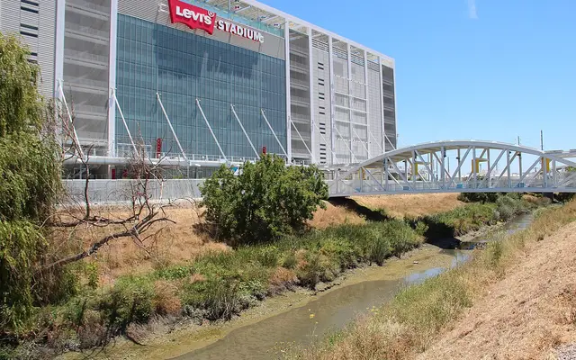 Levi's Stadium and San Tomas Aquino Creek