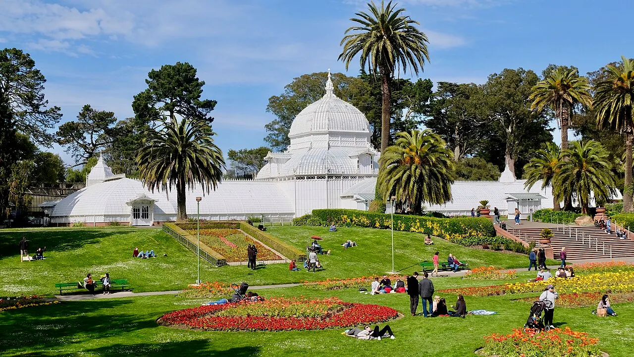 San Francisco Golden Gate Park's Conservatory of Flowers in March 2018.
