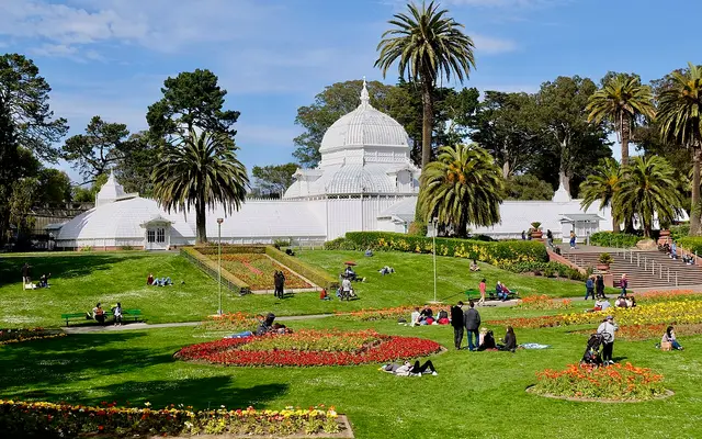 San Francisco Golden Gate Park's Conservatory of Flowers in March 2018.