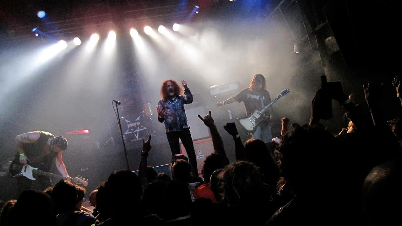 The american doom metal band Pentagram live at the DNA lounge, San Francisco, USA in 2009