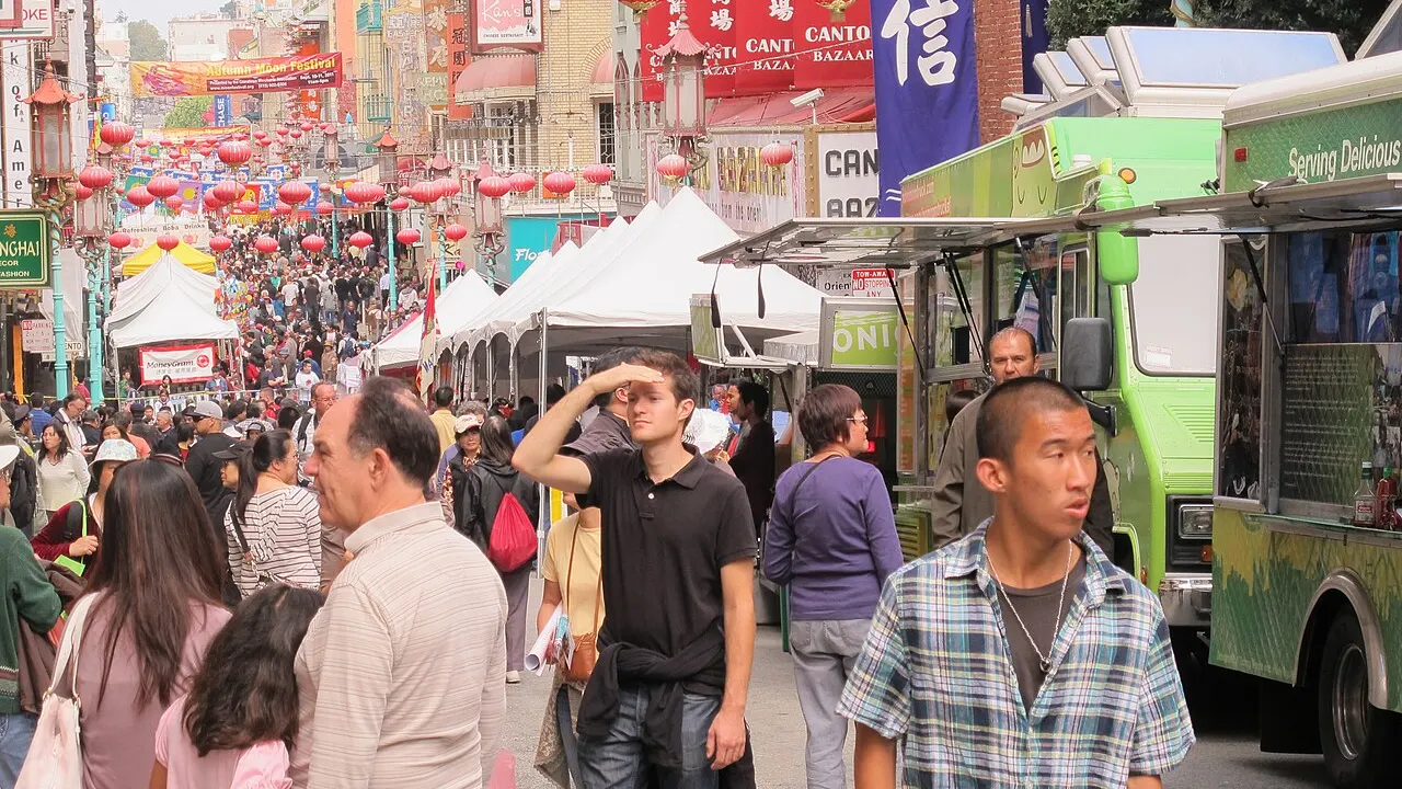 Food trucks at Mid-Autumn Festival, San Francisco Chinatown