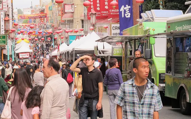 Food trucks at Mid-Autumn Festival, San Francisco Chinatown