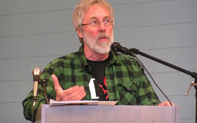 John Zerzan discusses The Coming Insurrection during a lecture at the 2010 San Francisco Anarchist Bookfair